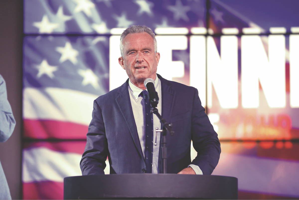 Robert F. Kennedy Jr. speaks at a campaign rally in Phoenix in 2023.